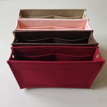Torba za kozmetiku s filcovom podlogom, Hyuna Tweed stil, preuređena torbica za toaletne potrepštine, 19/26 cm