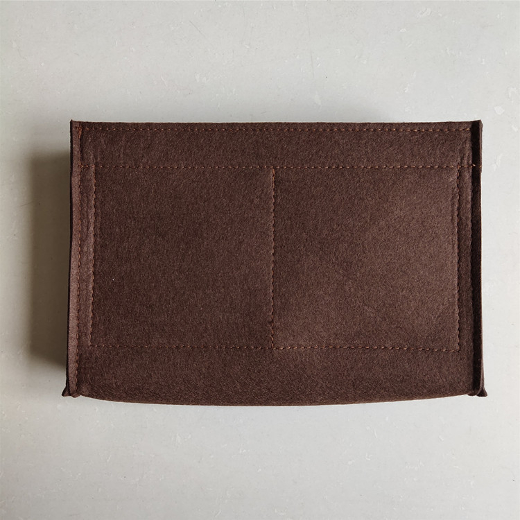 Torba za kozmetiku s filcovom podlogom, Hyuna Tweed stil, preuređena torbica za toaletne potrepštine, 19/26 cm