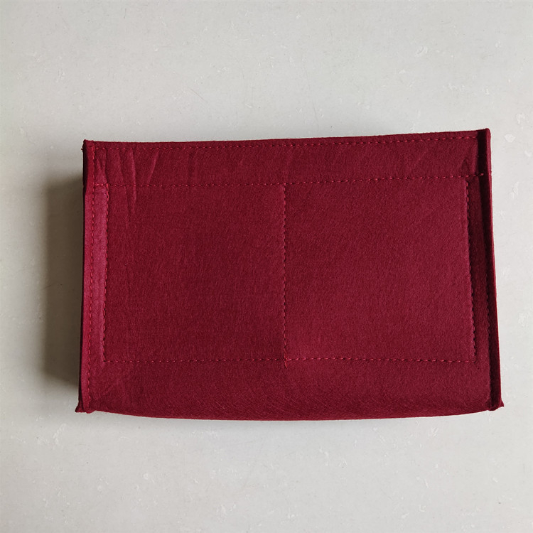 Torba za kozmetiku s filcovom podlogom, Hyuna Tweed stil, preuređena torbica za toaletne potrepštine, 19/26 cm