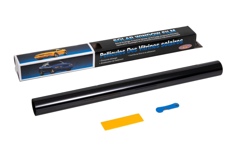 Film solar pentru geamuri auto — PET, protecție UV 98,7%, izolație 8, grosime 1MIL