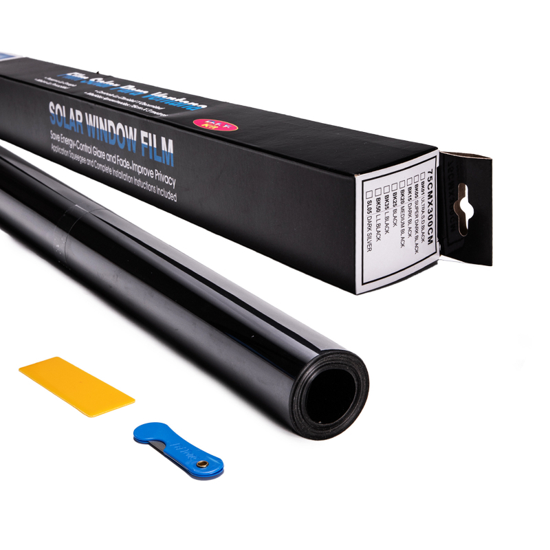 Film solar pentru geamuri auto — PET, protecție UV 98,7%, izolație 8, grosime 1MIL