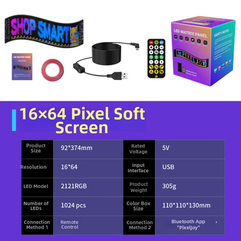 Elastīgs ārējais LED reklāmas ekrāns ar pilnkrāsu attēlu, P4 pikseļu soli, Sanan čips, 5V, Bluetooth atbalsts, sienas uzstādīšana.