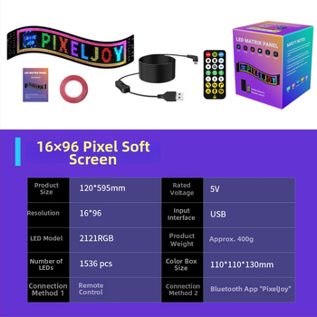 Elastīgs ārējais LED reklāmas ekrāns ar pilnkrāsu attēlu, P4 pikseļu soli, Sanan čips, 5V, Bluetooth atbalsts, sienas uzstādīšana.