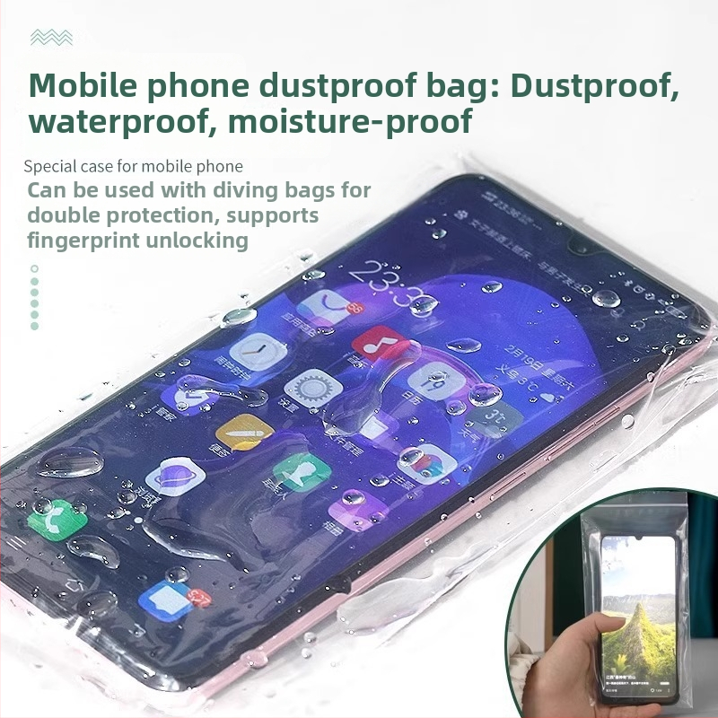 Tel. soma ar skārienekrānu, ūdensizturīgs materiāls, caurspīdīgs pašlīmējošs uzglabāšanas maisiņš; Kapacitāte: Cits; Iepakojums: Regulārs