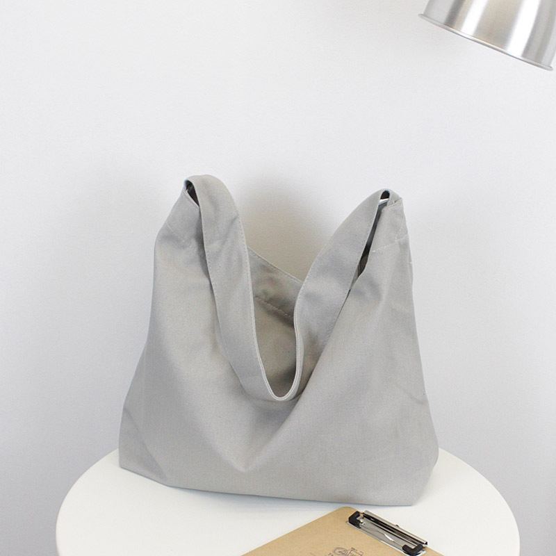 Чанта от канва за рамо в уличен стил, правоъгълна форма, магнитно закопчаване, джоб с цип