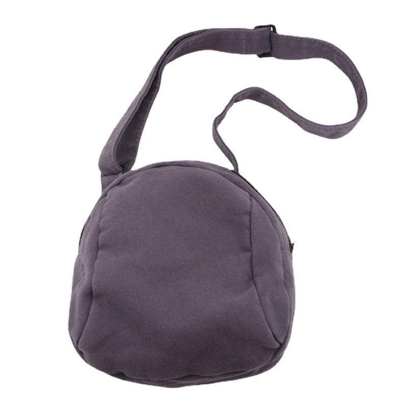 Vászonból készült shell táska, utcai stílusú, cipzárral és telefontartó rekesszel