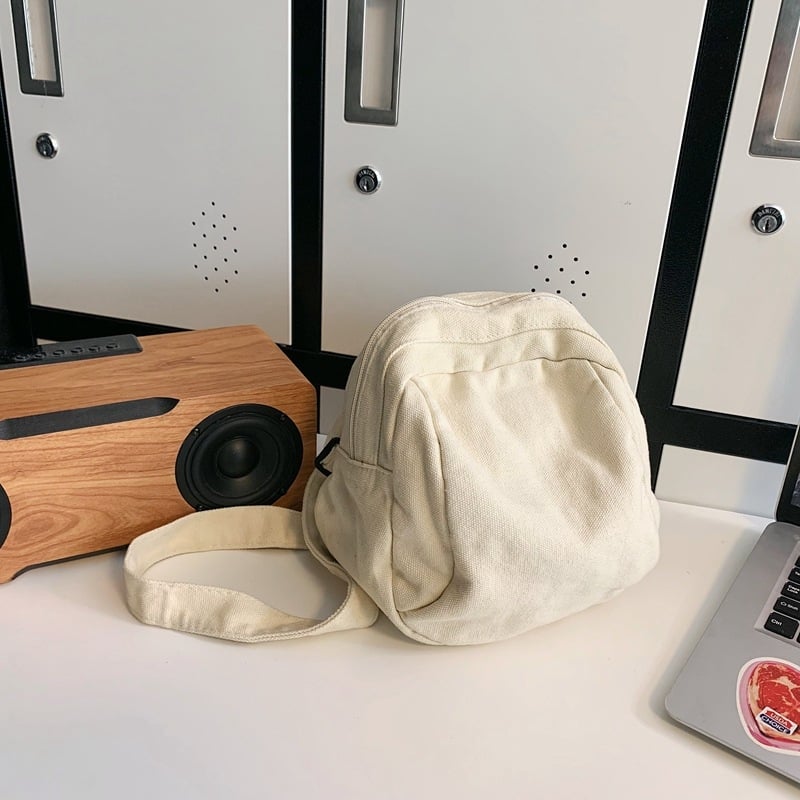 Vászonból készült shell táska, utcai stílusú, cipzárral és telefontartó rekesszel