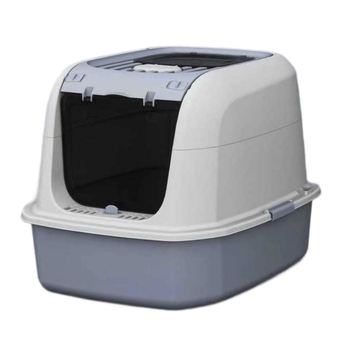 Κουτί άμμου γάτας με τετράγωνο σχεδιασμό και κλειστή κατασκευή (υλικό PP, τετράγωνο σχήμα, κλειστή, ισχυρή σφράγιση και αντιμυρωδιά, μη έξυπνες λειτουργίες)
