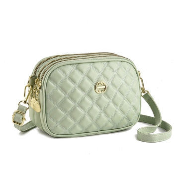 Ženska PU crossbody torba, mali kvadratni stil, zatvarač, poliester podstava, ovalni oblik
