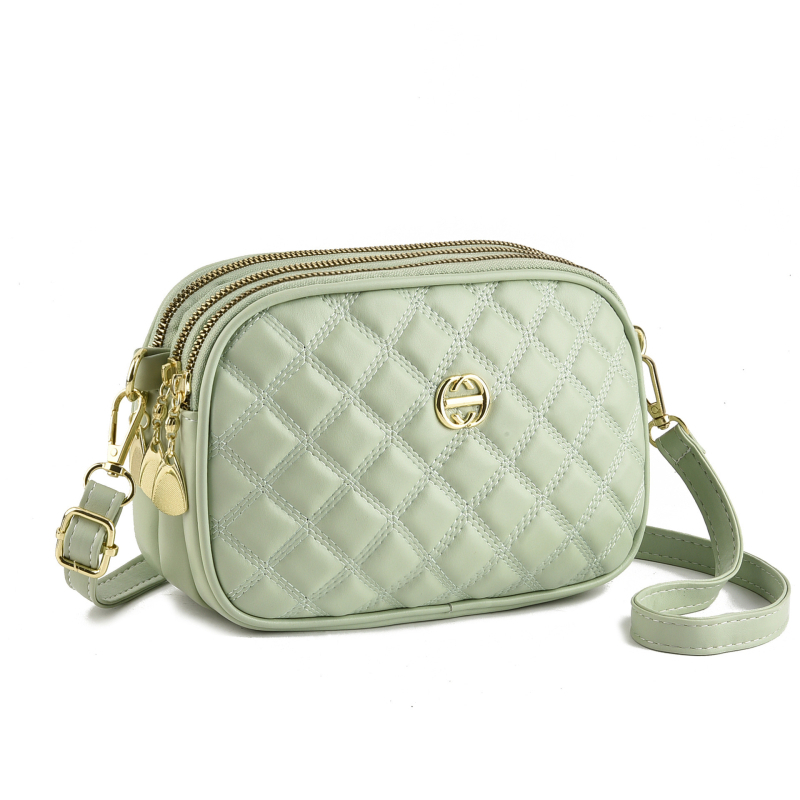Ženska PU crossbody torba, mali kvadratni stil, zatvarač, poliester podstava, ovalni oblik