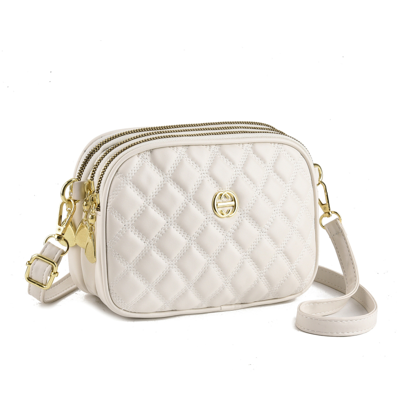 Ženska PU crossbody torba, mali kvadratni stil, zatvarač, poliester podstava, ovalni oblik