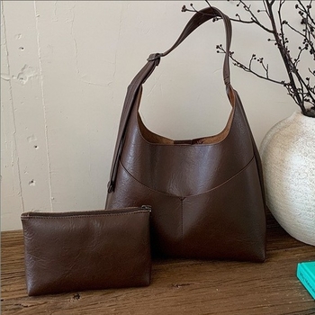 Tote чанта за жени – урбан стил, PU материя, вертикална квадратна форма, магнитно закопчаване, есен 2025