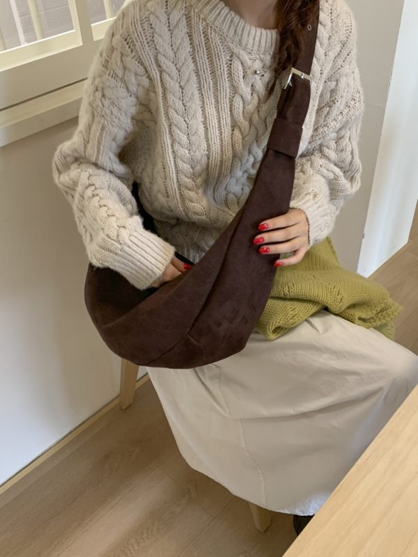 Torba crossbody s leopardovim uzorkom, dumpling stil, flanelni materijal, zatvarač, jedna naramenica, jesen 2025
