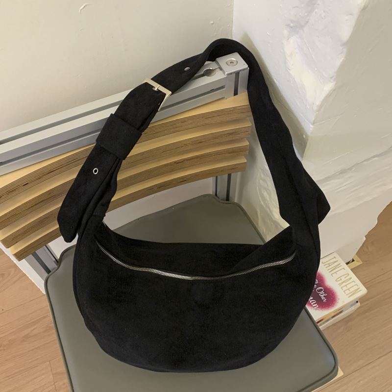 Torba crossbody s leopardovim uzorkom, dumpling stil, flanelni materijal, zatvarač, jedna naramenica, jesen 2025