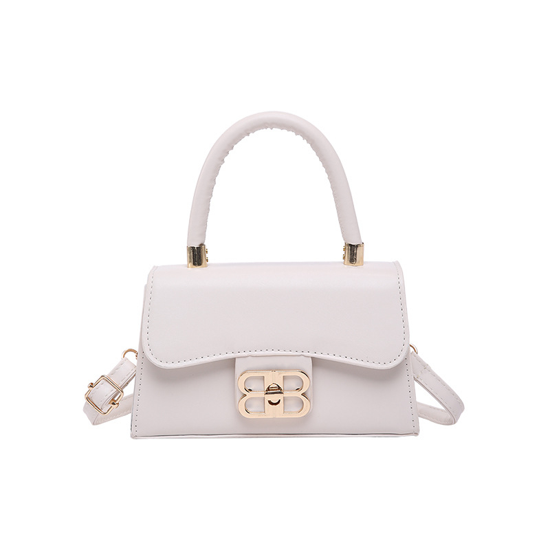 Кръстосана през рамо чанта от PU материал, хоризонтална квадратна форма, полиестерна подплата, закрито затваряне, вътрешен джоб с цип и джоб за мобилен телефон, единична презрамка, градски минималистичен стил, пролет 2025