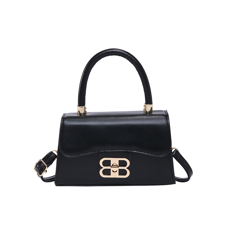 Кръстосана през рамо чанта от PU материал, хоризонтална квадратна форма, полиестерна подплата, закрито затваряне, вътрешен джоб с цип и джоб за мобилен телефон, единична презрамка, градски минималистичен стил, пролет 2025