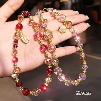 Ručný zliatinový reťazec na mobil s príveskom zverokruhu, prívesok na tašku a kľúčenka