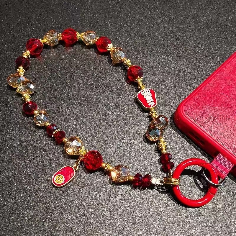 Ručný zliatinový reťazec na mobil s príveskom zverokruhu, prívesok na tašku a kľúčenka