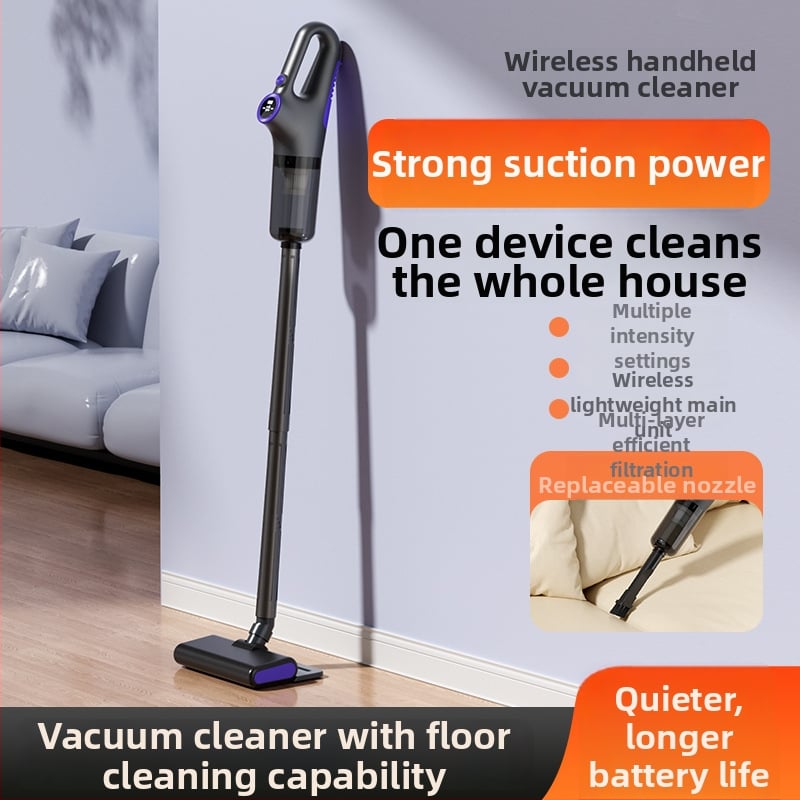 Juhtmevaba vaakum auto ja kodu jaoks - märg- ja kuivpuhastus, imemisvõimsus kuni 15 kPa, sisseehitatud 2000–2500 mAh aku, USB laadimine, 2-ühes puhastushari ja imemine