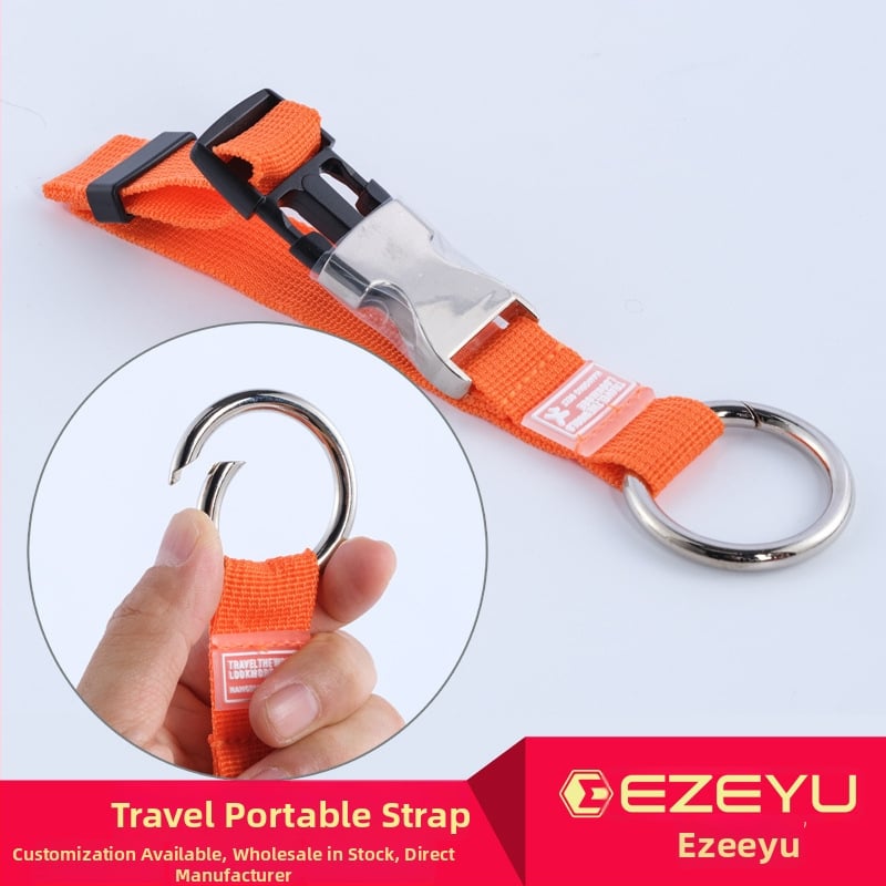 Remen za prtljagu sa spiralnim prstenom – polipropilenska vlakna, nosivost 30 kg, marka Easy freedomezeyu, pogodan za privatne oznake