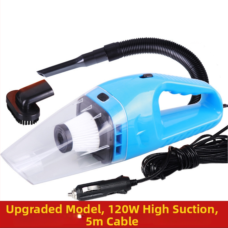 Прахосмукачка за автомобил Town Head, мокро и сухо почистване, 120W, 12V, всмукване 1800 Па, кабел 3 м