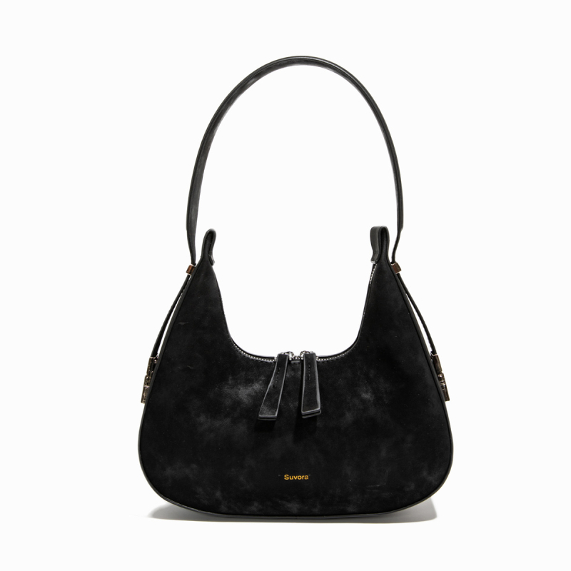 Дамска подмишникова чанта — урбан стил, PU материал, хоризонтална квадратна форма, цип, вътрешен джоб за документи