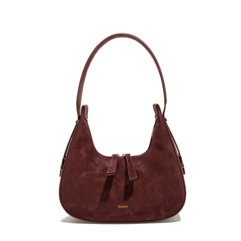 Дамска подмишникова чанта — урбан стил, PU материал, хоризонтална квадратна форма, цип, вътрешен джоб за документи