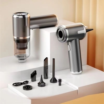 Автомобилен вакуум за почистване - безчетков мотор, силно всмукване (7.4V; 100W; 11000Pa; безжичен)