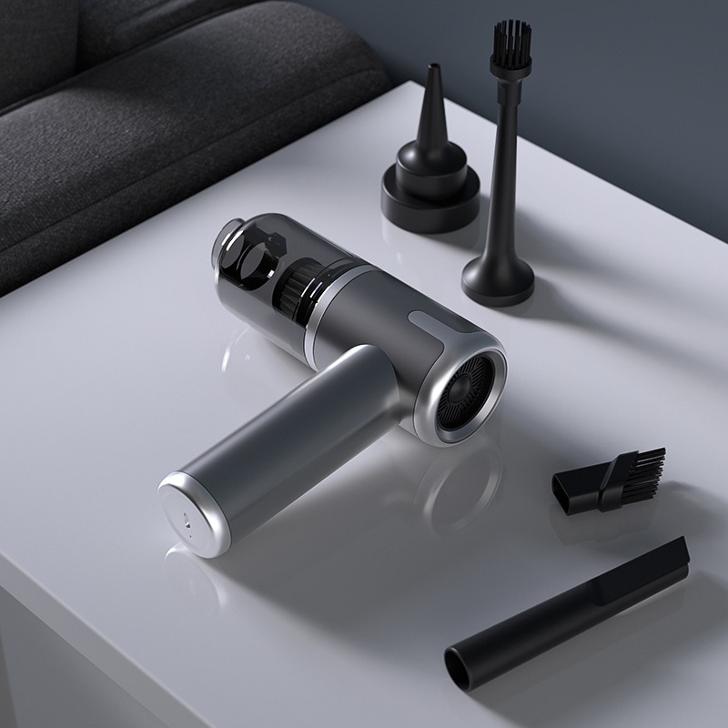 Автомобилен вакуум за почистване - безчетков мотор, силно всмукване (7.4V; 100W; 11000Pa; безжичен)