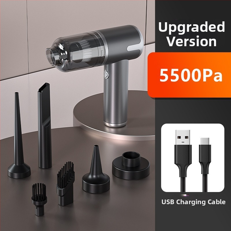Автомобилен вакуум за почистване - безчетков мотор, силно всмукване (7.4V; 100W; 11000Pa; безжичен)
