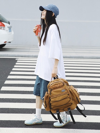 Раница за пътуване в стил гора, унисекс, водоустойчива Oxford материя, съвместима с 14-инчов лаптоп, презрамки с въздушна подложка