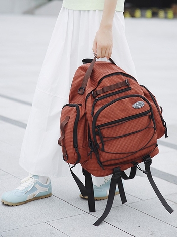 Раница за пътуване в стил гора, унисекс, водоустойчива Oxford материя, съвместима с 14-инчов лаптоп, презрамки с въздушна подложка