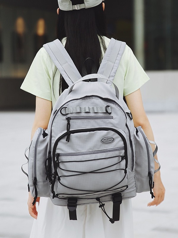 Раница за пътуване в стил гора, унисекс, водоустойчива Oxford материя, съвместима с 14-инчов лаптоп, презрамки с въздушна подложка