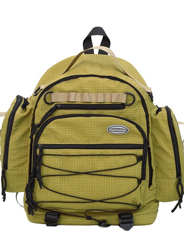 Раница за пътуване в стил гора, унисекс, водоустойчива Oxford материя, съвместима с 14-инчов лаптоп, презрамки с въздушна подложка