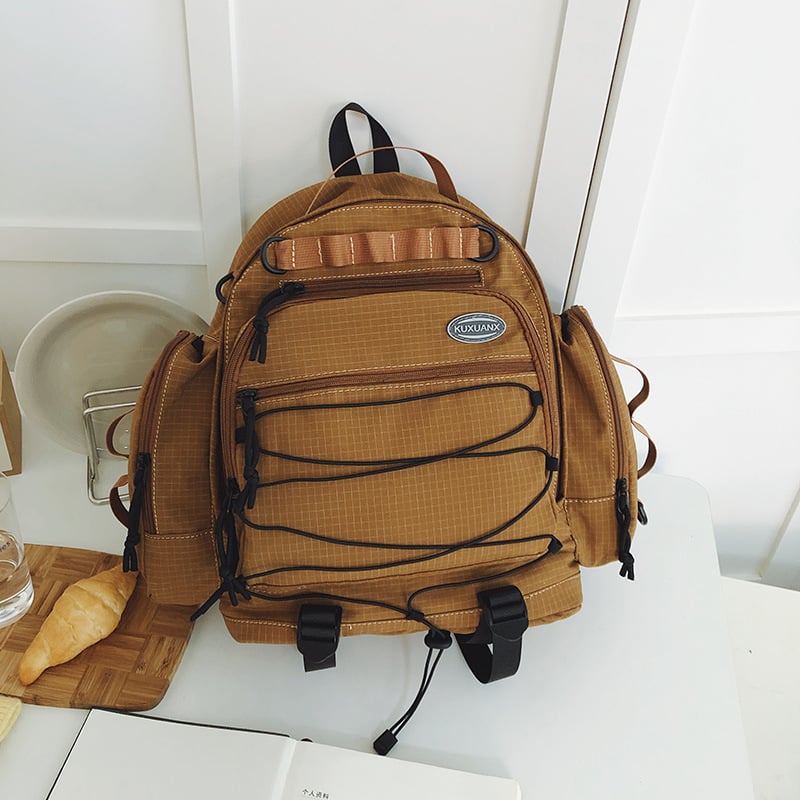 Раница за пътуване в стил гора, унисекс, водоустойчива Oxford материя, съвместима с 14-инчов лаптоп, презрамки с въздушна подложка