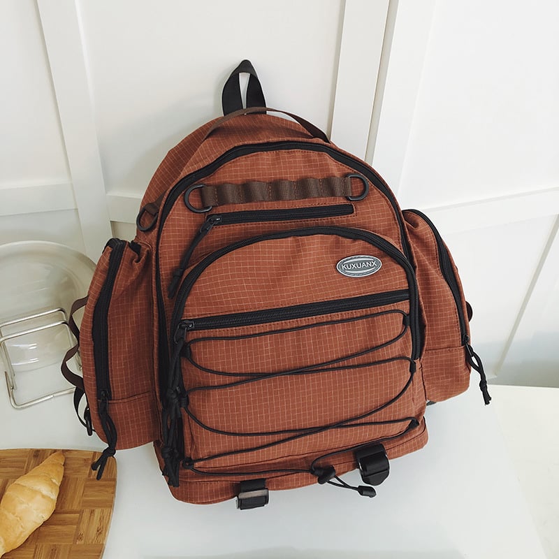 Раница за пътуване в стил гора, унисекс, водоустойчива Oxford материя, съвместима с 14-инчов лаптоп, презрамки с въздушна подложка