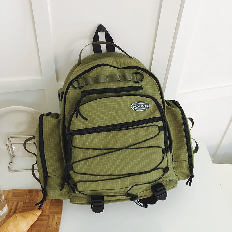 Раница за пътуване в стил гора, унисекс, водоустойчива Oxford материя, съвместима с 14-инчов лаптоп, презрамки с въздушна подложка