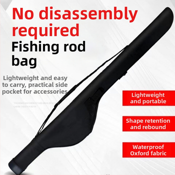 PVC taška na prúty na ryby, veľká kapacita, cez rameno alebo ako batoh, odnímateľný priestor na navijak