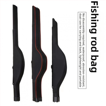 PVC taška na prúty na ryby, veľká kapacita, cez rameno alebo ako batoh, odnímateľný priestor na navijak