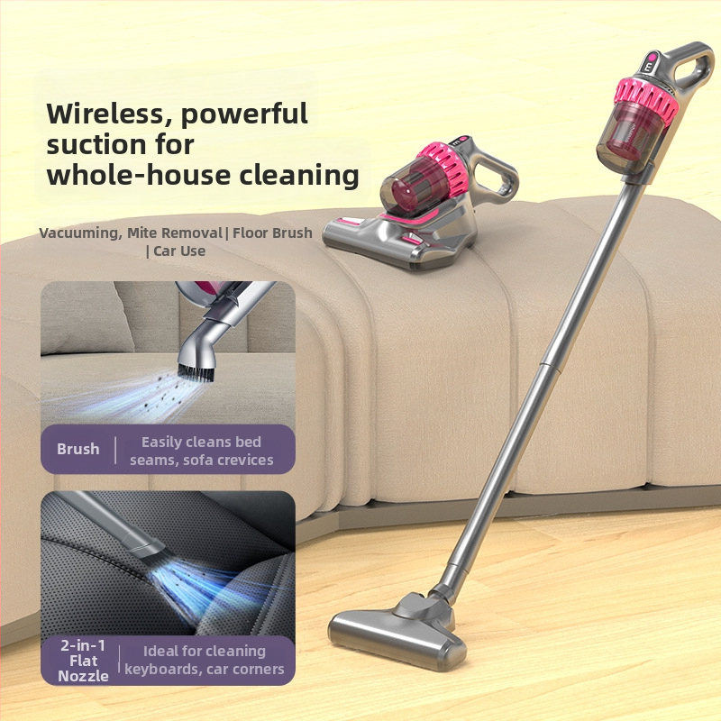 Juhtmevaba kaasaskantav akari eemaldamise tolmuimeja – kodu ja auto jaoks, 100W, imujõud 2100–3000Pa, märg ja kuiv puhastus, sisseehitatud aku