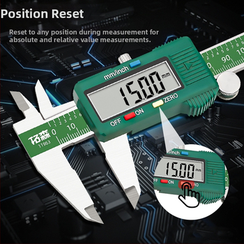 TUOSEN цифров калипер – висока прецизност, електронен дисплей, верниерова скала