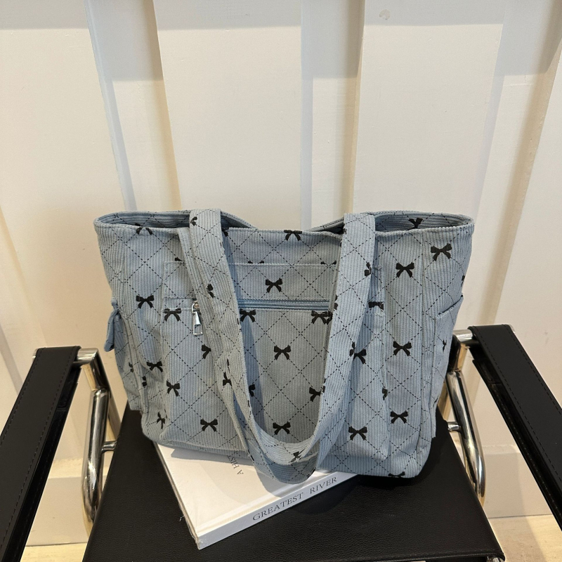 Torba Tote za pazuh - ulični stil, platno, vodoravni kvadratni oblik, zatvarač, poliester podstava