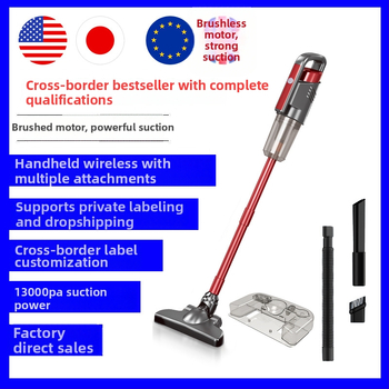 Juhtmevaba vertikaalne käsitolmuimeja, 100W, märg- ja kuivpuhastus, sisseehitatud 1600 mAh aku, USB laadimine, 2-ühes nühkimise ja imemise otsaga