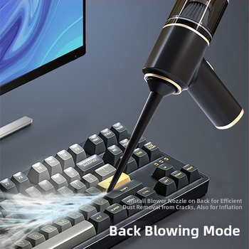 Преносим безжичен вакуум за кола и дом – мокро/сухо почистване, 6000Pa всмукване, 120W, 7.4V, зареждане, 45000 rpm