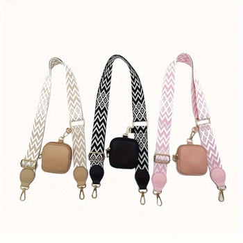 Λουρί τσάντας/ώμου από PU δέρμα, υφή Lithus, σχέδιο ρίγες, μειώνει το φορτίο στον ώμο, καλοκαίρι 2023