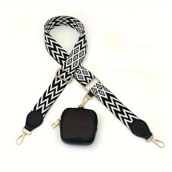 Λουρί τσάντας/ώμου από PU δέρμα, υφή Lithus, σχέδιο ρίγες, μειώνει το φορτίο στον ώμο, καλοκαίρι 2023