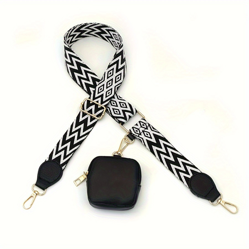 Λουρί τσάντας/ώμου από PU δέρμα, υφή Lithus, σχέδιο ρίγες, μειώνει το φορτίο στον ώμο, καλοκαίρι 2023