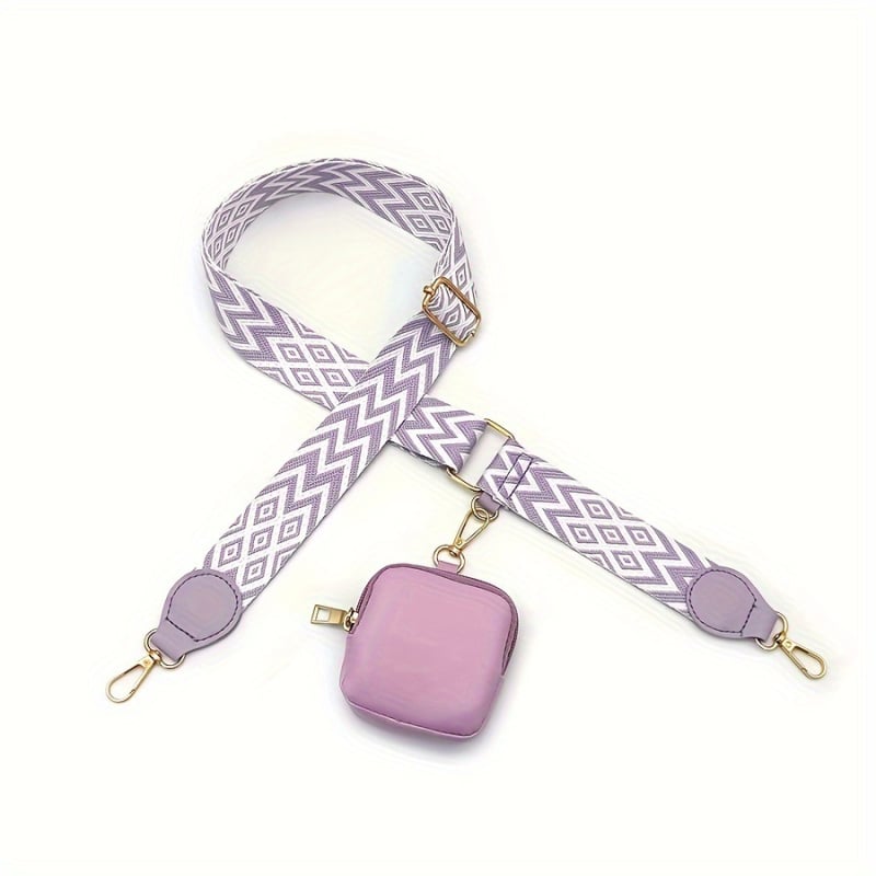 Λουρί τσάντας/ώμου από PU δέρμα, υφή Lithus, σχέδιο ρίγες, μειώνει το φορτίο στον ώμο, καλοκαίρι 2023