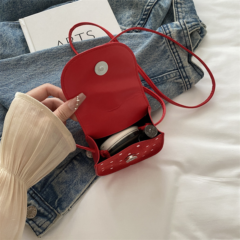 Dječja crossbody torba u lipstick stilu, PU materijal, horizontalni kvadratni oblik, magnetska kopča, poliester podstava