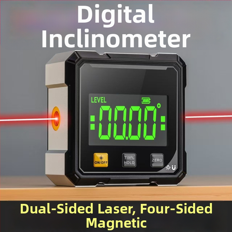 Magnētisks horizontālais leņķa mērītājs, mini protrakts, slīpuma mērītājs, elektroniskais digitālais inclinometrs
